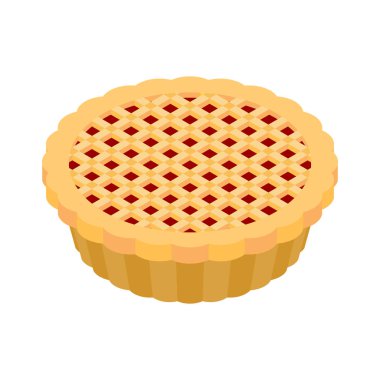 Şükran günü Pumpkin Pie izole. Vintage kek. N gıda