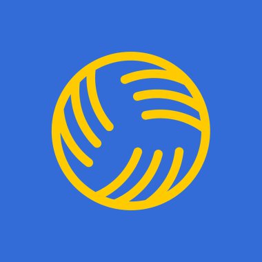 Topu su topu işareti. Su oyunları simgesine oynamak için Top