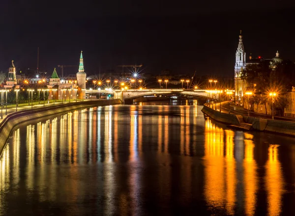 Moscow Kremlin at night. background, architecture. — Stock Photo, Image