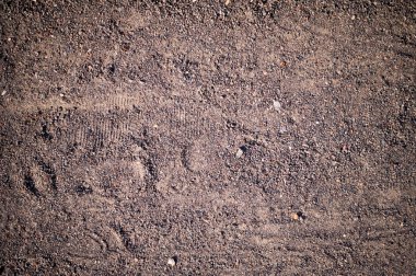 önyükleme ile kumlu yolu izler. arka plan, doku.