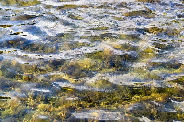 Υφή του νερού στην πισίνα με πλακάκια. παρασκήνιο, φύση. — Φωτογραφία Αρχείου