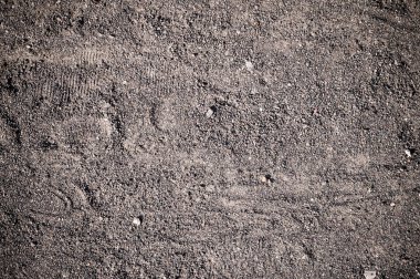 kumlu yol yol çizme ile izler. arka plan, doku.