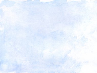 gök mavisi suluboya arka plan. çizilen illüstrasyon el.