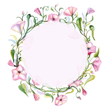 Suluboya çiçek kompozisyon. Hızlı yalıtım. El boyalı. Raster illüstrasyon.