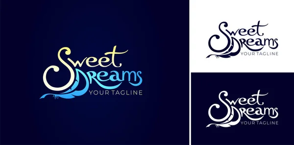 Logo Sweet Dreams. Icon Element Template Design Logos. business card template