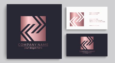 K harfi logosu ya da monogram. Kartvizit için boş. İşiniz için. Vektör işareti.