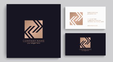 K harfi logosu ya da monogram. Kartvizit için boş. İşiniz için. Vektör işareti.