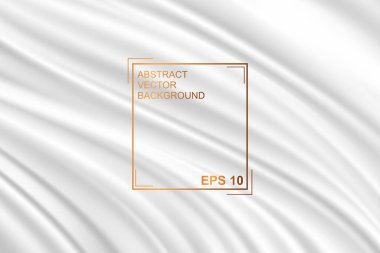 Soyut beyaz kumaş. Vektör arkaplanı. Düğün grisi ve inci arkaplan.