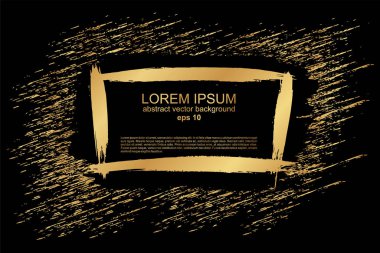Hassas pastel arka plan. Altın çerçeveli, soyut fırça darbeleri. Düğün ve güzellik salonu için lüks arka plan ve çerçeve.