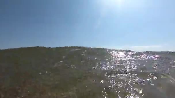 Agua Clara Fondo Submarino Con Fondo Marino Arenoso — Vídeos de Stock