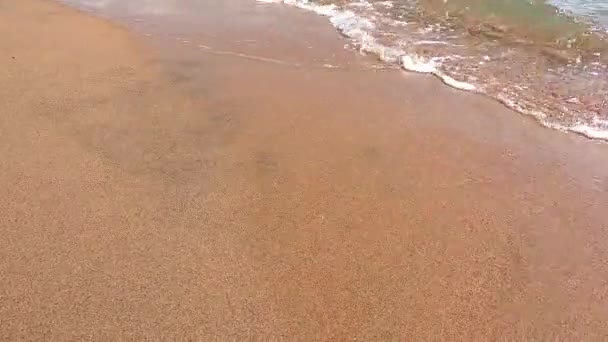 水を抜け砂の海底を持つ水中背景 — ストック動画