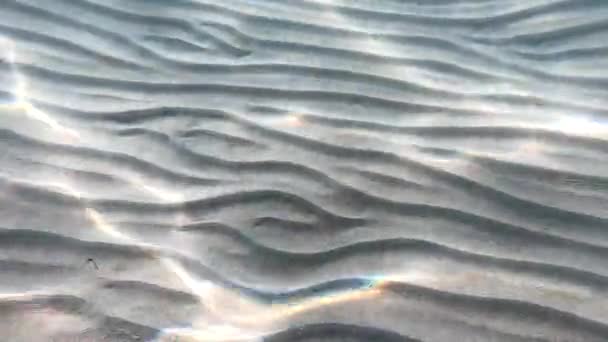 水下背景与沙底 — 图库视频影像
