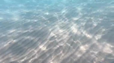 Temiz su. kumlu deniz alt ile sualtı arka plan.