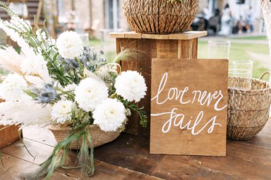 Plate with Inspirational inscription 