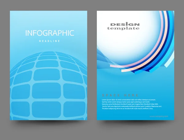 Informe Folleto Vector — Vector de stock