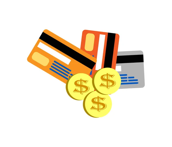 Cartões de crédito isolados —  Vetores de Stock