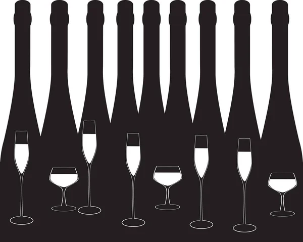 Lista de vinhos pretos —  Vetores de Stock