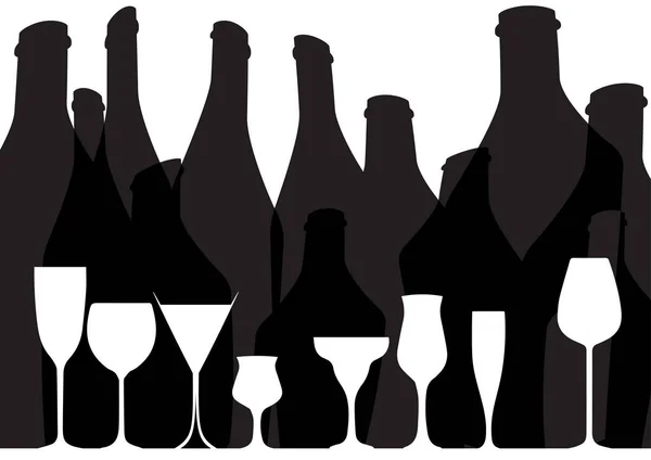 Daftar Anggur Placard hitam - Stok Vektor