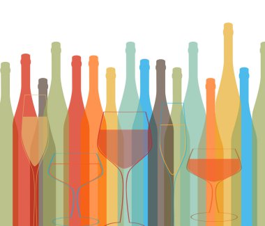 Arka plan şişe vektör alkollü