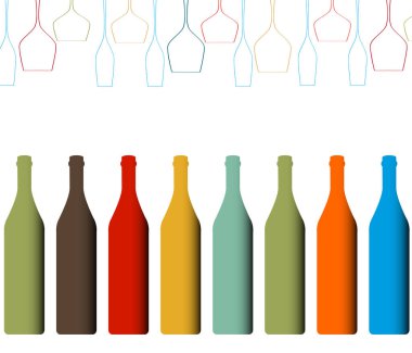 Alkollü şişe arka plan