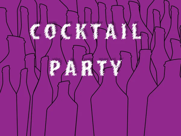 Cocktail party postr - Stok Vektor