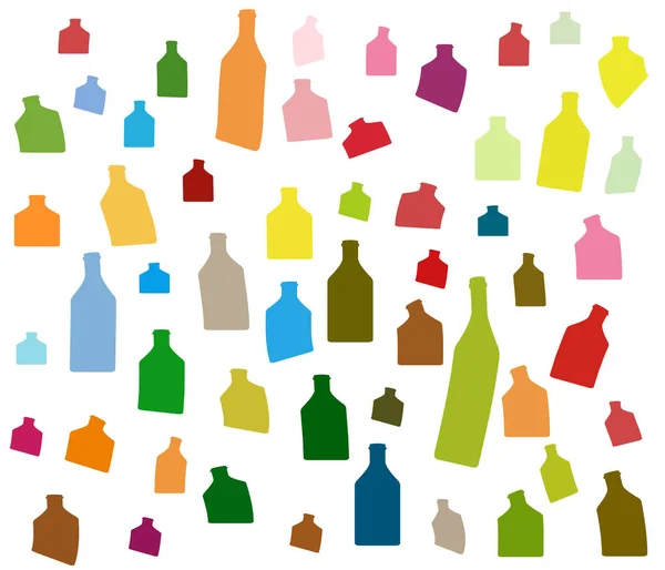 Fondo Botella vector de color — Vector de stock