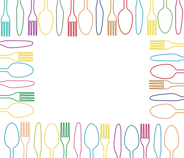 Cutlery graphic design — Stock Vector