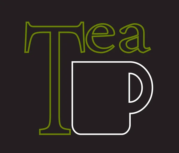 Vettore tazza di tè — Vettoriale Stock