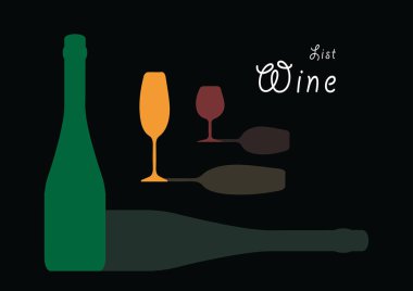 Şarap arka plan illistration
