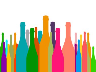 Şişe alkol illüstrasyon