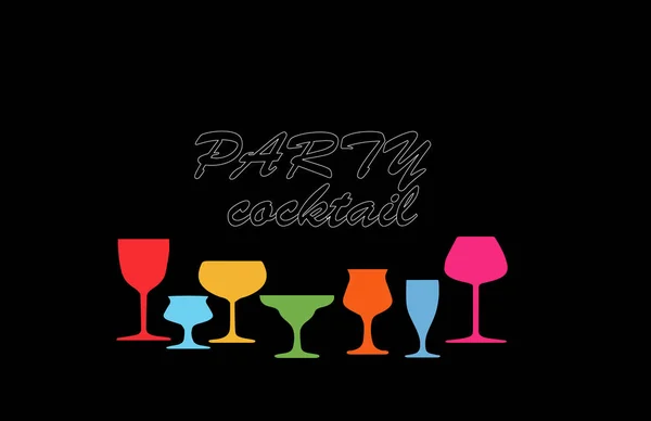 Cocktail Party vektor — Stock vektor