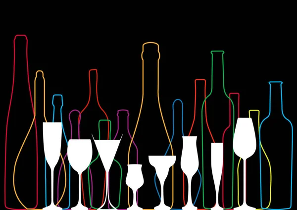 Drink alcohol illustration — Stock Vector