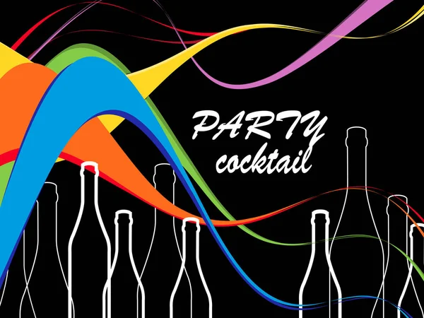 Cocktailparty-Illustration — Stockvektor