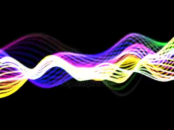 Enerji dalgaları hareket — Stok video