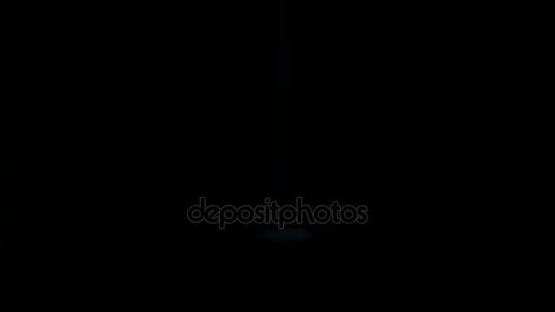 Palco Azul Escuro Animado Com Holofotes Luzes Brilhantes Estágio Spotlights — Vídeo de Stock