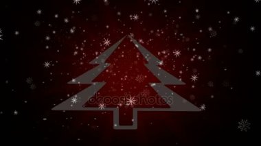 Kar taneleri arka plan. Düşen kar taneleri Loop.Snow Background.Ice arka plan. Medya için arka plan. Alfa kanalı. Noel ağacı 4k animasyon.