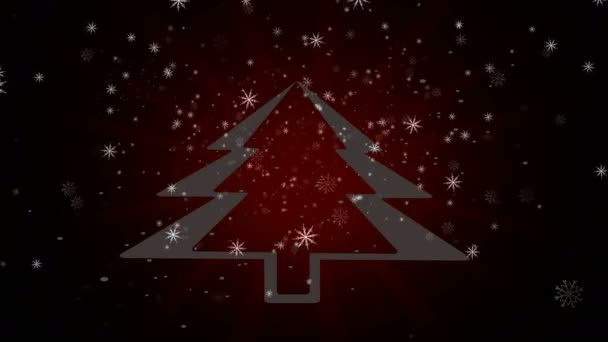 雪の結晶の背景 落ちてくる雪の結晶 Loop Snow Background Ice メディアの背景 アルファ チャネル クリスマス — ストック動画