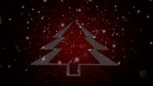 Snowflakes Background Falling Snowflakes Loop Snow Background Ice Background Background — Video Stock