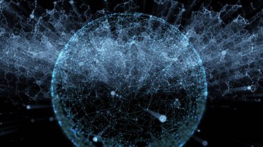 Fütürist Teknoloji Güzel Döngü Animasyonu