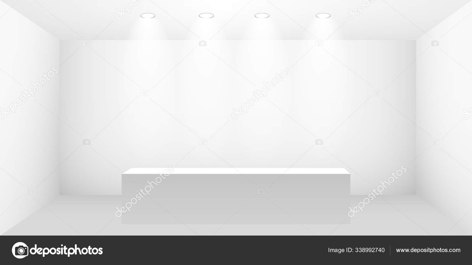 3d black display stand background Royalty Free Vector Image
