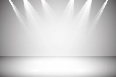 Vektör Spotlights. Sahne. Hafif Efektler. Parlak ışık efekti
