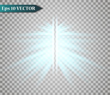 Vektör beyaz glitter dalga soyut çizim. Beyaz yıldız tozu köpüklü parçacıkları üzerinde şeffaf arka plan izole trail. Sihirli kavramı