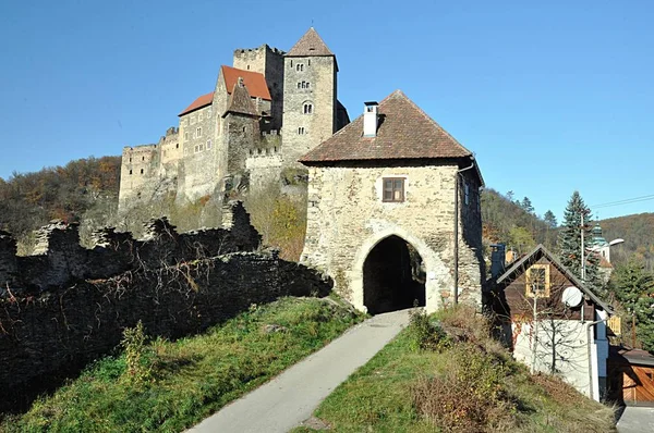 Zamek Miasto Hardegg Austria Europa — Zdjęcie stockowe