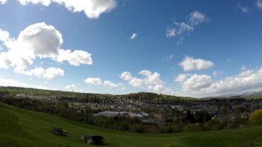 Kendal, bir tepe, Mayıs 2017 kasabadan görünümünü