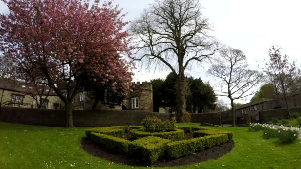 View of the Skipton Castle, May 2017 — Stock Video