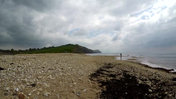 分布するジュラ紀の海岸、イギリス — ストック動画