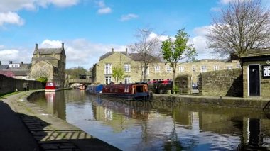 Skipton ve Leeds ve Liverpool Canal, Uk, İngiltere