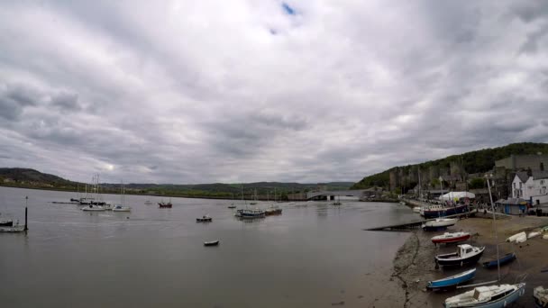 Conwy harbour, május 2017 — Stock videók