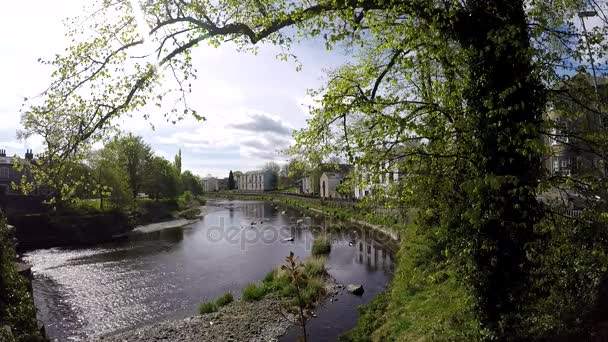 Вид на Кендал и реку Кент — стоковое видео