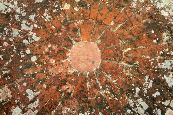 Antique Brick Paving Paved Old Road Italy — Stock Photo, Image